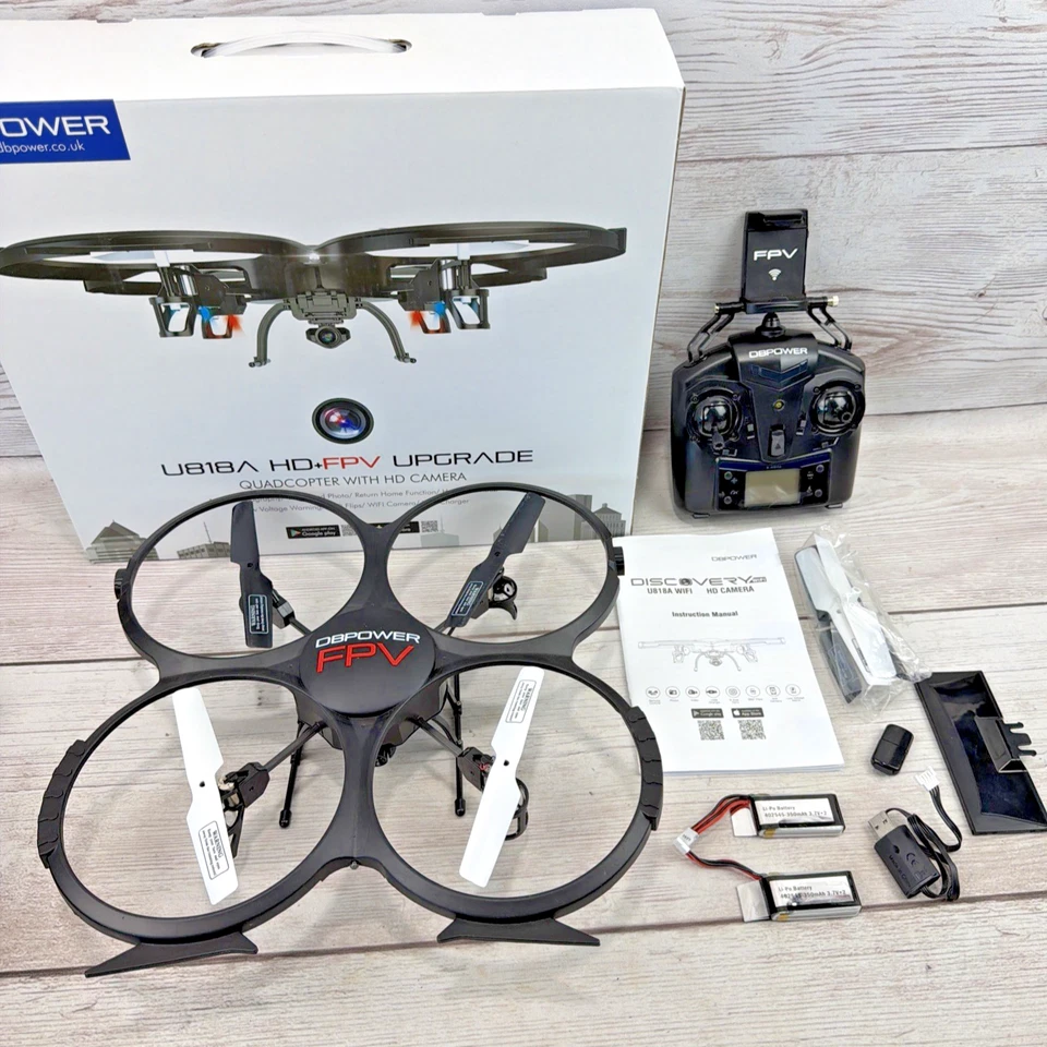 DBPower U818A HD + FPV HD камеры квадрокоптер дрон 2 батареи проверены Бесплатная доставка - Изображение 3 из 4