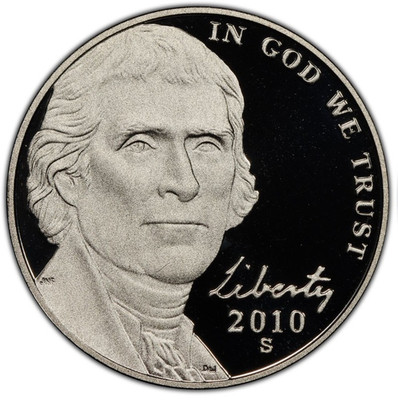 2010-S Proof Jefferson Nickel 5C