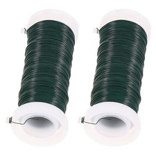 2 Rolls Floristry Wire Tie Flexible Garden Floral Stem Flower Arrangements