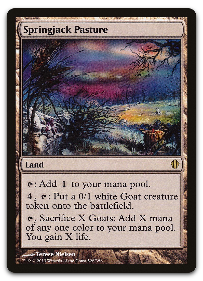 Springjack Pasture #326 (NM) Commander 2013 C13 Magic MTG