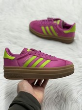 Adidas Gazelle Bold Slime Fuchsia Womens JI2705 NEW Multi Sz