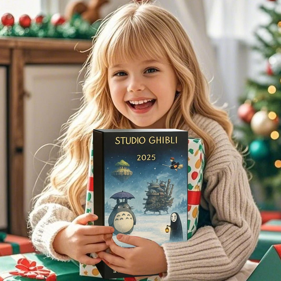 Calendario de Adviento Clásico Studio Ghibli Anime 2025 24 Días Cuenta Regresiva Decoración Foto 4 de 4
