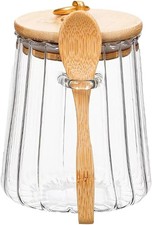CNWSGEM Sugar Bowls Sugar Container 25.36 FL OZ Glass Coffee Canister Airtight F