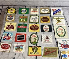 Beer Labels Various 1960’s / 1970’s Unused Lot Of 50 Crafts Or Collecting NOS 