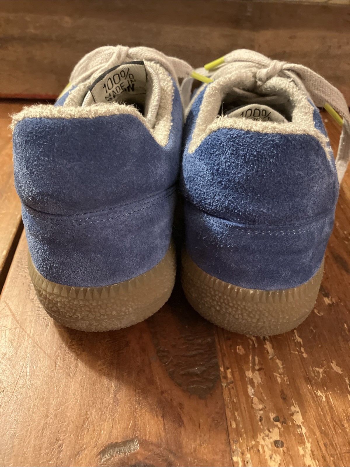 SAOLA Scarpe sneakers Verbenas blu pelle scamosciata casual comode taglia 39 suola gomma