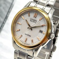 CITIZEN Solar Excellent condition Watch Men's E111 S053854 Combination From Japa