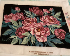 Dimensions Roses Needlepoint Completed Finished Floral