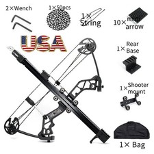 Compound Bow 40-70lbs Mini Set Adjustable Rapid Bow Shooter Launcher Beads Hunt