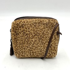 Borsa a tracolla originale Bottega Veneta Nodini Leopard Pony Hair Harako...