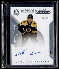 2018-19 SP Authentic Future Watch Autograph Urho Vaakanainen Auto 547/999 Boston