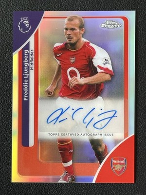Freddie Ljungberg 2025-26 Topps Chrome Premier League Refractor Auto #CA-LJ -H1