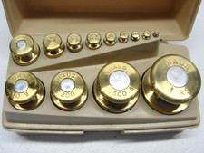 OHAUS STO-A-WEIGH 13 PIECE BRASS CALIBRATION WEIGHT SET