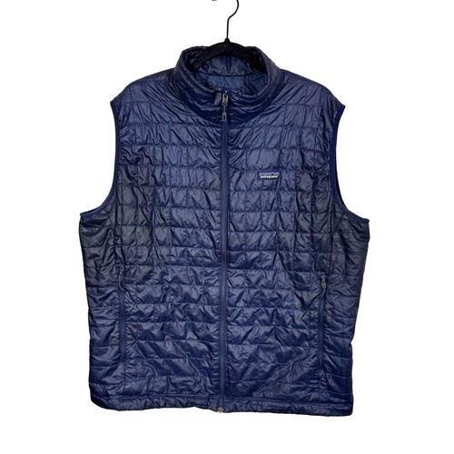 Patagonia Men’s Nano Puff Vest in Navy Blue Windproof Water Resistant 84242 XXL - Picture 2 of 8