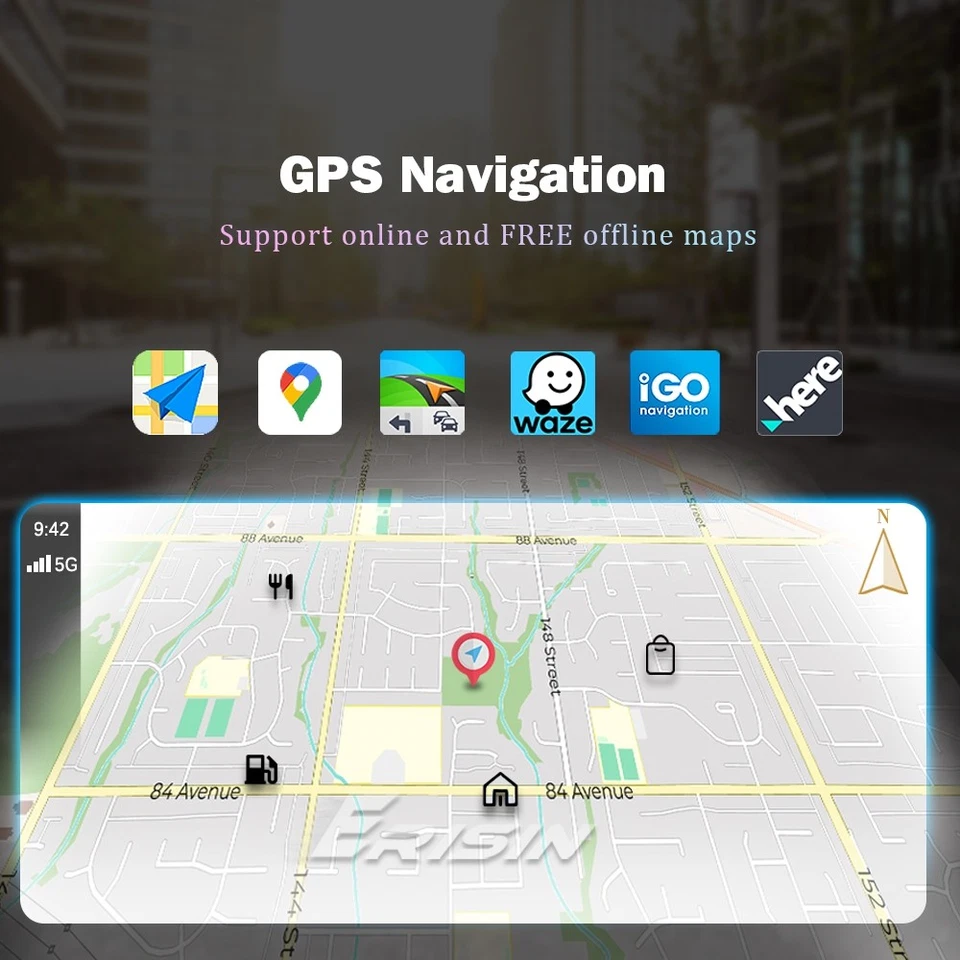 8-Core 128GB Universal 2 DIN Android 14 Autoradio GPS CarPlay WiFi DSP DAB+ OBD2 - Immagine 4 di 4