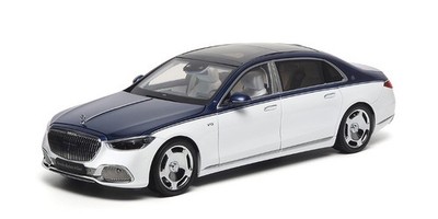 Almost Real ALM820126 1:18 MERCEDES-MAYBACH-S-KLASSE 2021 - NAUTICAL BLUE/DIAMOND