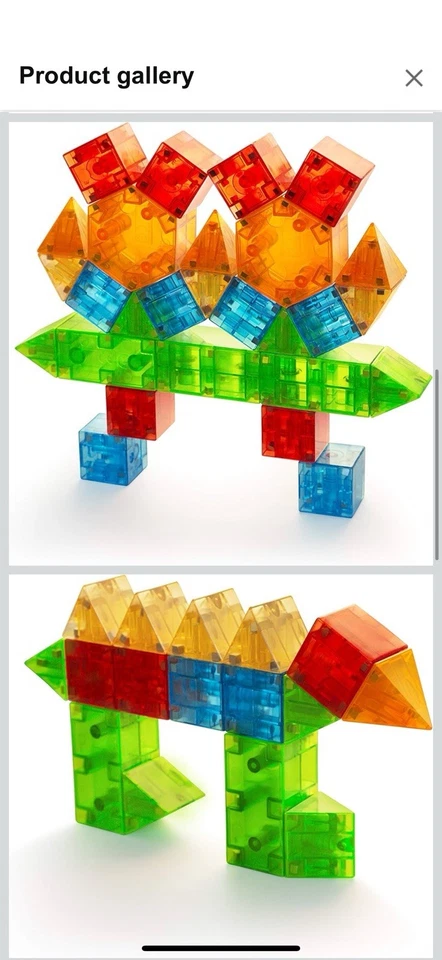 Magna-QuBix  Tiles!  3D Building Shapes. 29 Piece Set.   - Image 3 of 4