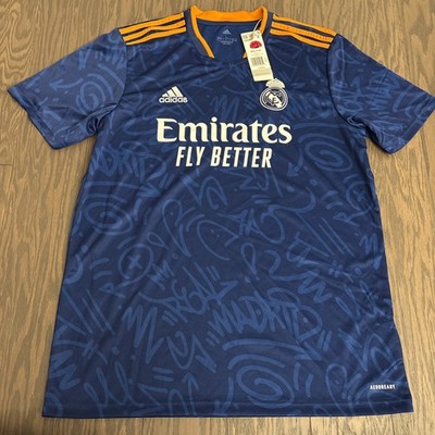 NWT Adidas 2021/22 Real Madrid Away Jersey Mens Large (H40942