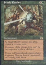 Steely Resolve -Foil Medium Play MTG Onslaught