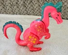VINTAGE FISHER PRICE 1974 PINK DRAGON ROYAL CASTLE TOY FIGURE BOTH EARS