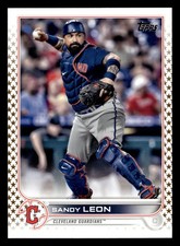 Sandy Leon 2022 Topps Gold Star SP #353 Cleveland Guardians *031