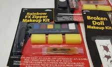 Fun World Halloween Rainbow FX Zipper Face Makeup Costume Party Accessory Kit