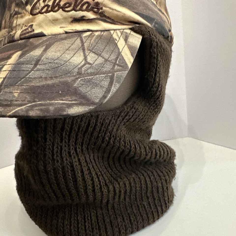 CABELA’S Size Medium Gore-Tex Camo Hunting Cap Hat w/Warm Neck Gaiter Sportsman - Image 3 of 4