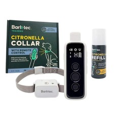 [Barktec] Remote Citronella Spray Collar, Rechargeable Dog Anti Bark Control