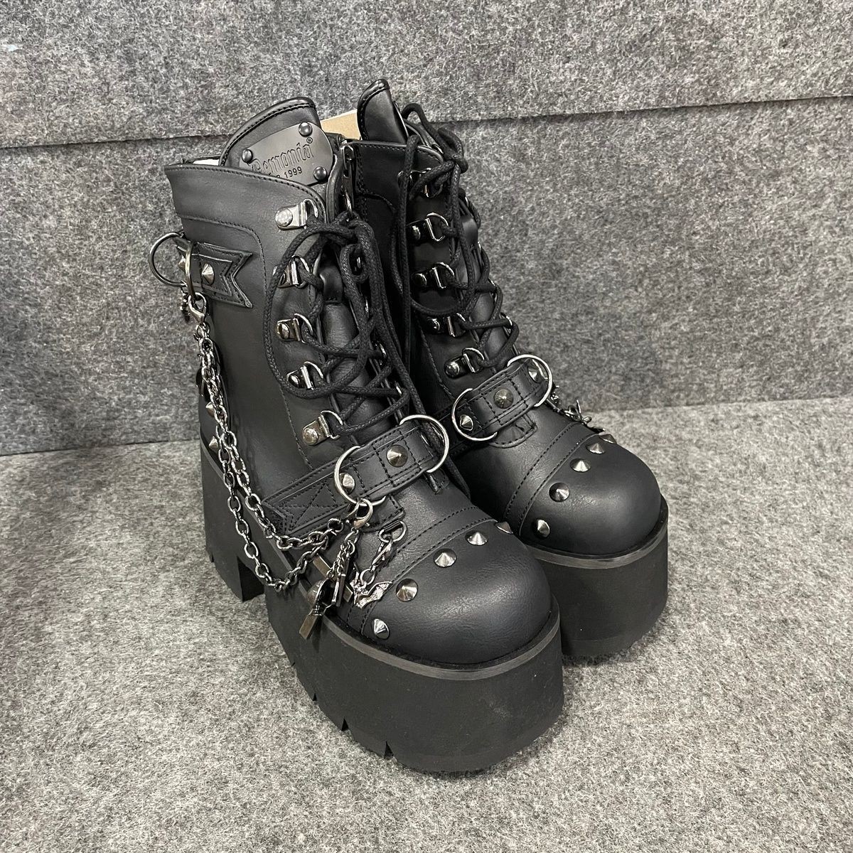 DEMONIA Ashes-52 Platform Boot Women's Size US Black