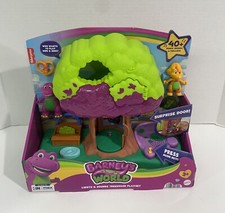 NEW Fisher Price Barney's World Lights  Sounds Treehouse Playset
