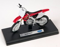 Blitz Versand Honda Cr 250 R Rot / Red Welly Motorrad Modell 1:18 Neu & Ovp 1