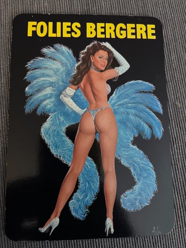 Folies Bergere Paris France Music Hall du Monde Postcard unposted - Afbeelding 1 van 1