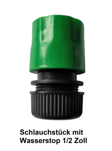 1/2" - 3/4" Gartenschlauch Schlauchverbinder -stück Kupplung Spritze Wasserstop - Bild 15 von 24