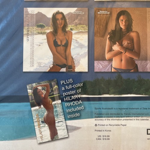 Large Sports Illustrated 2011 Swimsuit Calendar With Poster Of Hilary Rhoda - Picture 6 of 6