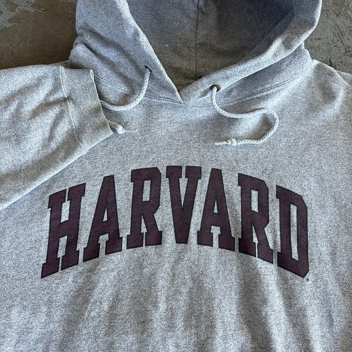 Vintage 90s Harvard University Gray Hoodie XL Made In USA Collegiate NCAA
