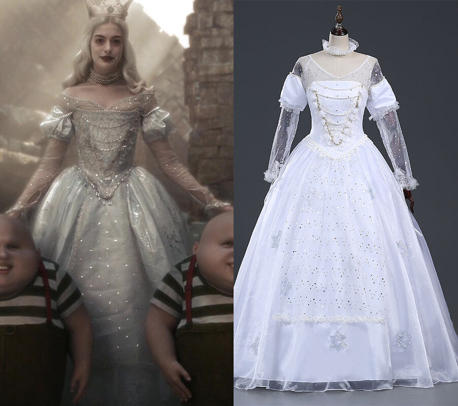 Alicia en el país de las maravillas Reina Disney Cosplay disfraz vestido de...