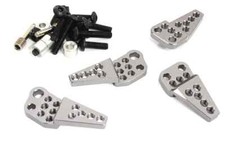 Alloy Machined Shock Tower Add-On Mounts for Axial 1/10 SCX10 II INTC30266GUN