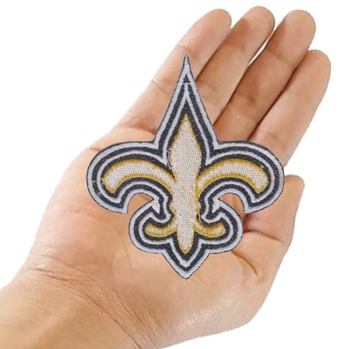 Parche de hierro bordado de 10 piezas con logotipo de la nación de los santos de Nueva Orleans talla 3,0""x3,5 - Imagen 10 de 12