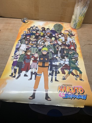 Lot Of 4 Anime Posters Early 2000s Academia Shippuden Demon Slayer - Picture 4 of 8