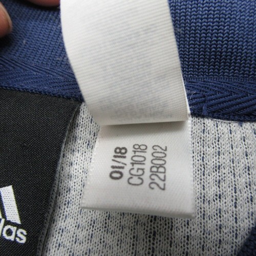 Adidas Track Jacket Youth Small Blue Full Zip 3-Stripe Athletic Stretch Pockets - Picture 7 of 14