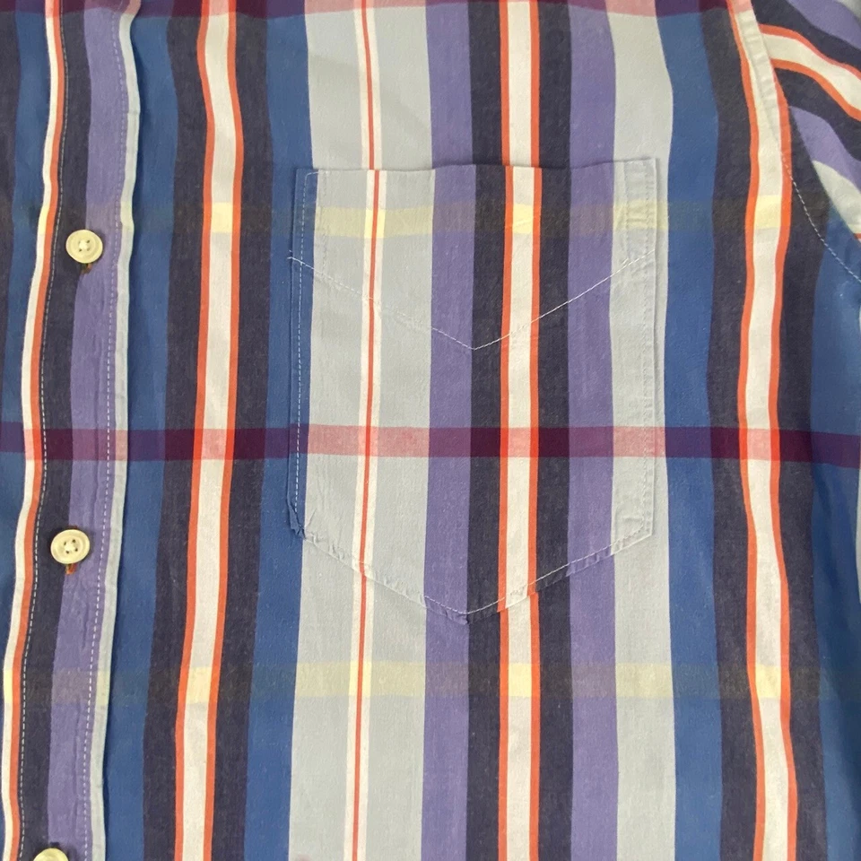 Alexander Julian Colours 2X Plaid Button up casual shirt classic long sleeve - Image 4 of 4