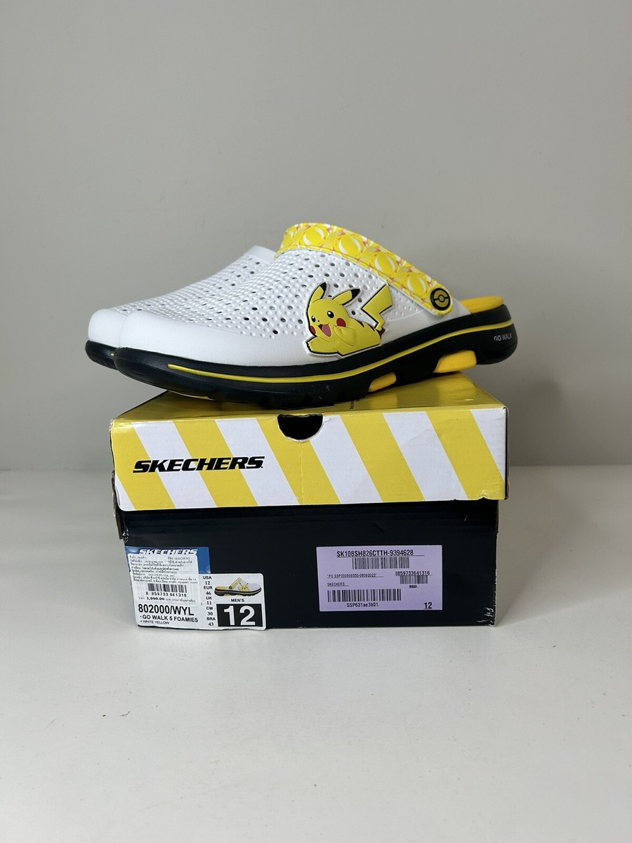 Skechers Mens Foamies Go Walk Pokemon Asia Pikachu LE Size 12