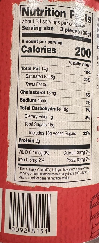 Trader Joe's English Toffee with Nuts 30 oz  Best by 12/10/ 2025 - Image 2 of 3