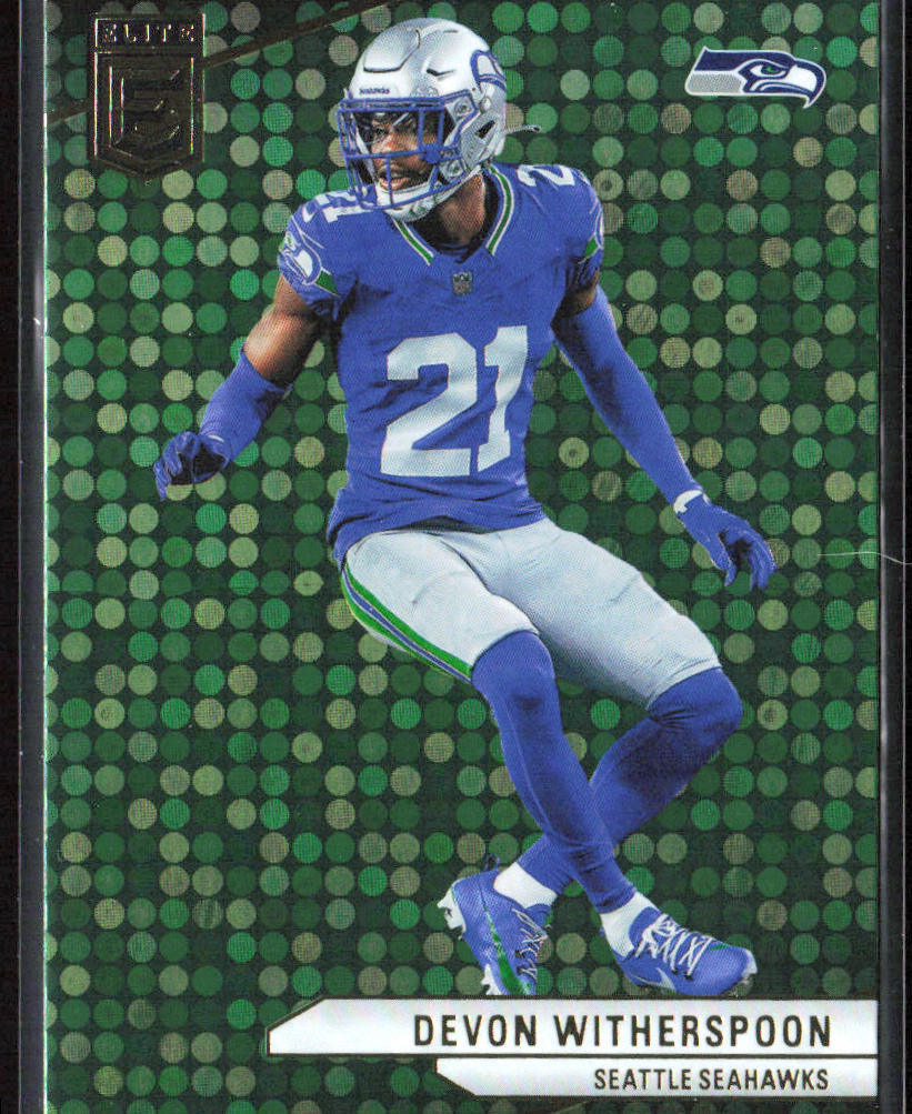 2024 Donruss Elite #55 Devon Witherspoon Green Disco