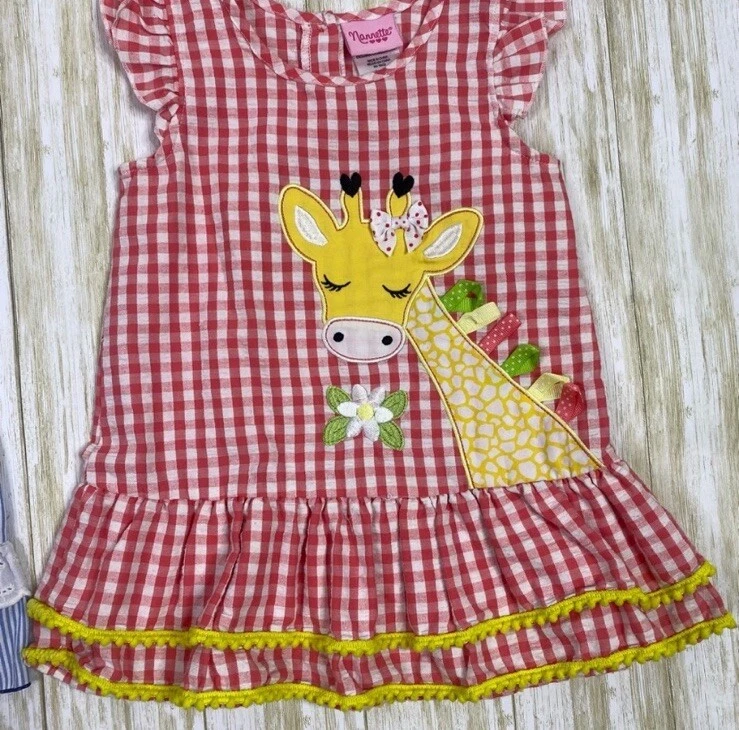 Nate Annee By Nannette Kids Girls Size 5 Animal Plaid & Stripes Tunic Top Bundle - Image 2 of 4