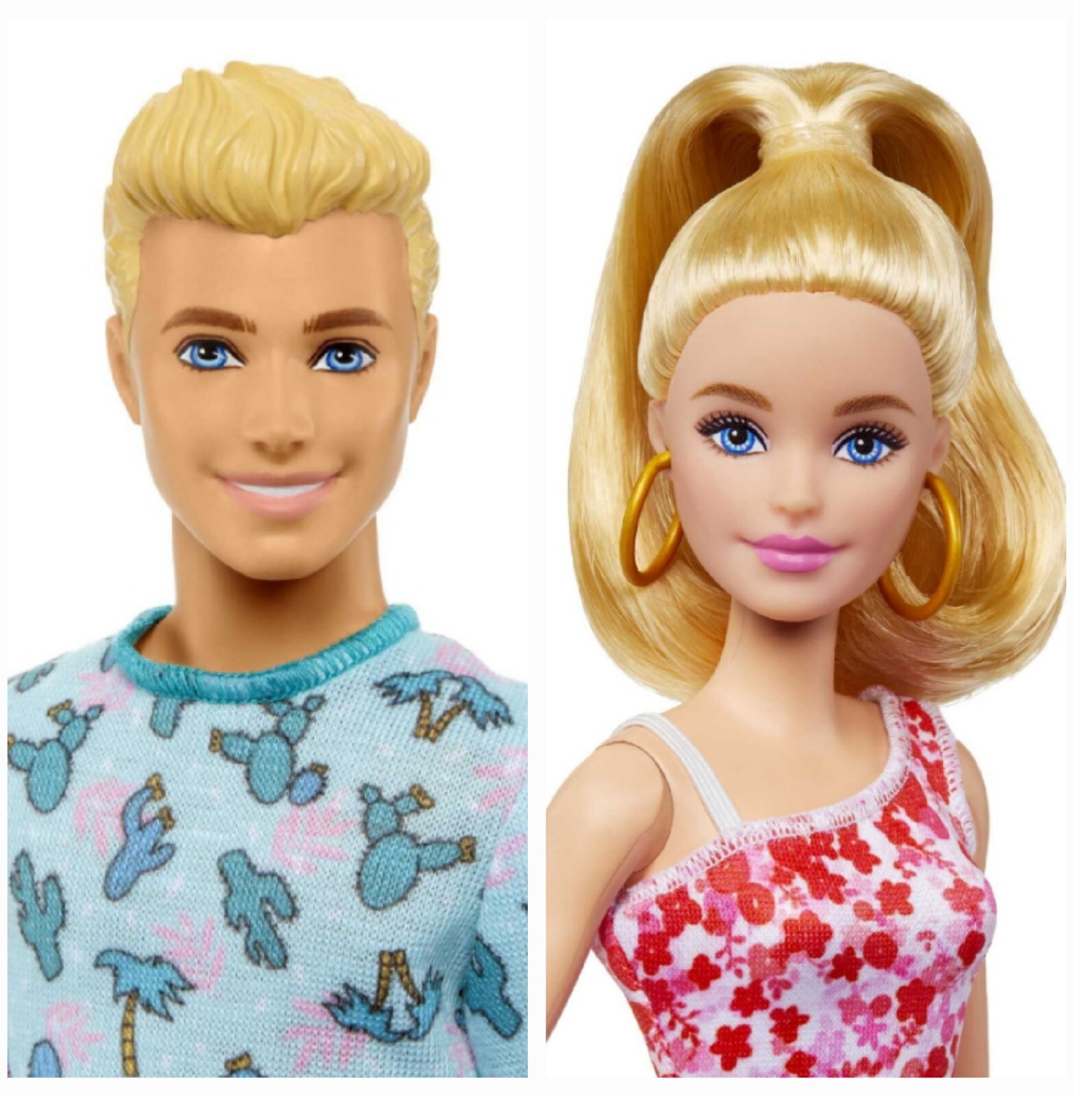 Barbie Dolls, Barbie and Ken Doll 2-Pack Featuring Blonde Hair & Bright Colors