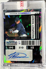 2022 Panini Prospect Ticket Cracked Ice 22/23 JASSON DOMINGU Auto Factory Sealed