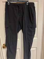 The North Face Hiking Pants Womens Large DK.GRAY Pull On Drawstring Travel