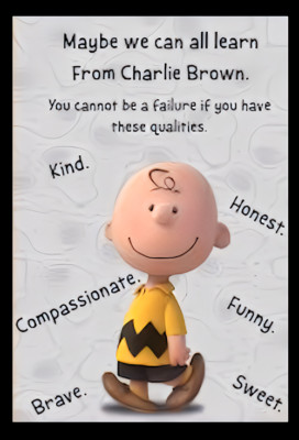 Maybe We Can All Learn From Charlie Brown Kind Honest Funny Sweet Brave  MAGNET
