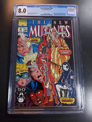 New Mutants #98 CGC 8.0 First Appearance of Deadpool Marvel Comic Book