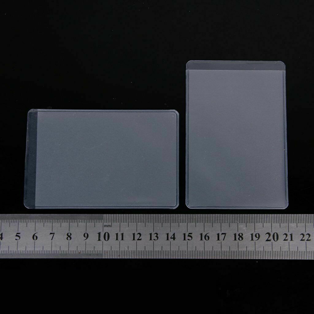 10Pcs Soft Clear Plastic Card Sleeves Protectors, for ID Cards | eBay